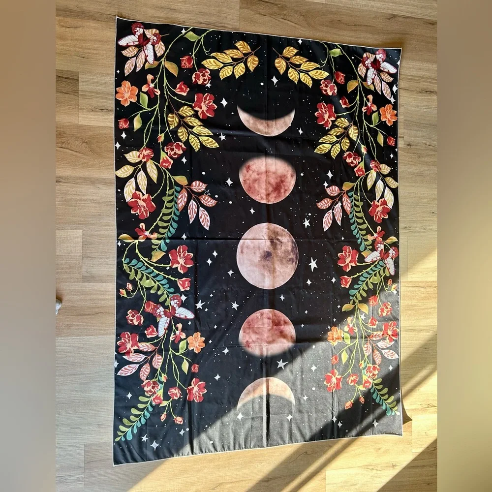 Phases of the Moon Autumn Tapestry 42” x 58”